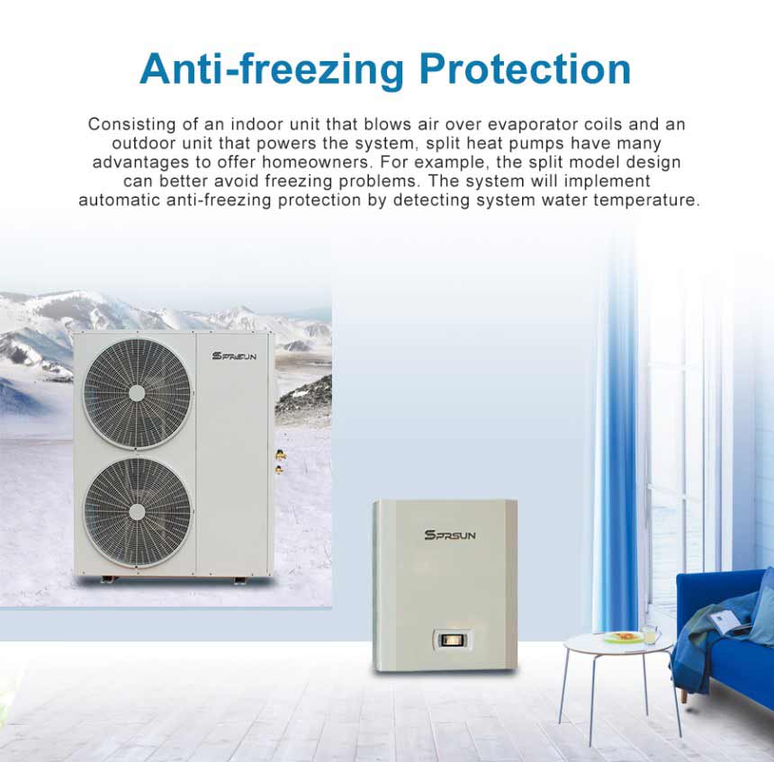 Anti-Freezing EVI Split Heat Pump Pompă de căldură split anti-îngheț EVI