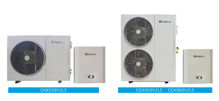 Models of EVI Split DC Inverter Air Source heat Pumps Modele de pompe de căldură cu sursă de aer EVI Split DC Inverter