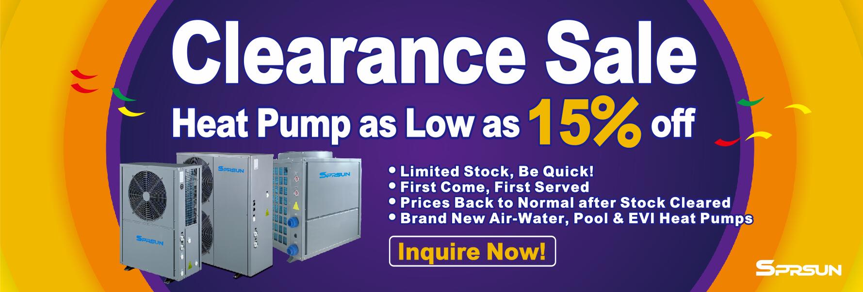 SPRSUN Heat Pump Clearance Sale SPRSUN Reducere pentru pompe de căldură