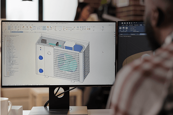 SPRSUN oameni proiectează o pompă de căldură