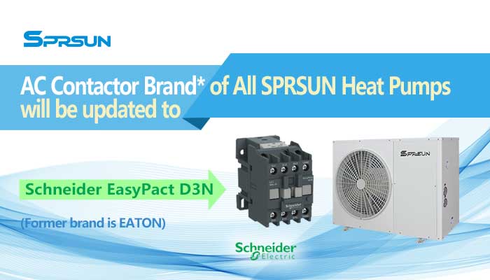 SPRSUN Actualizare de marcă a contactorului AC pentru pompă de căldură
