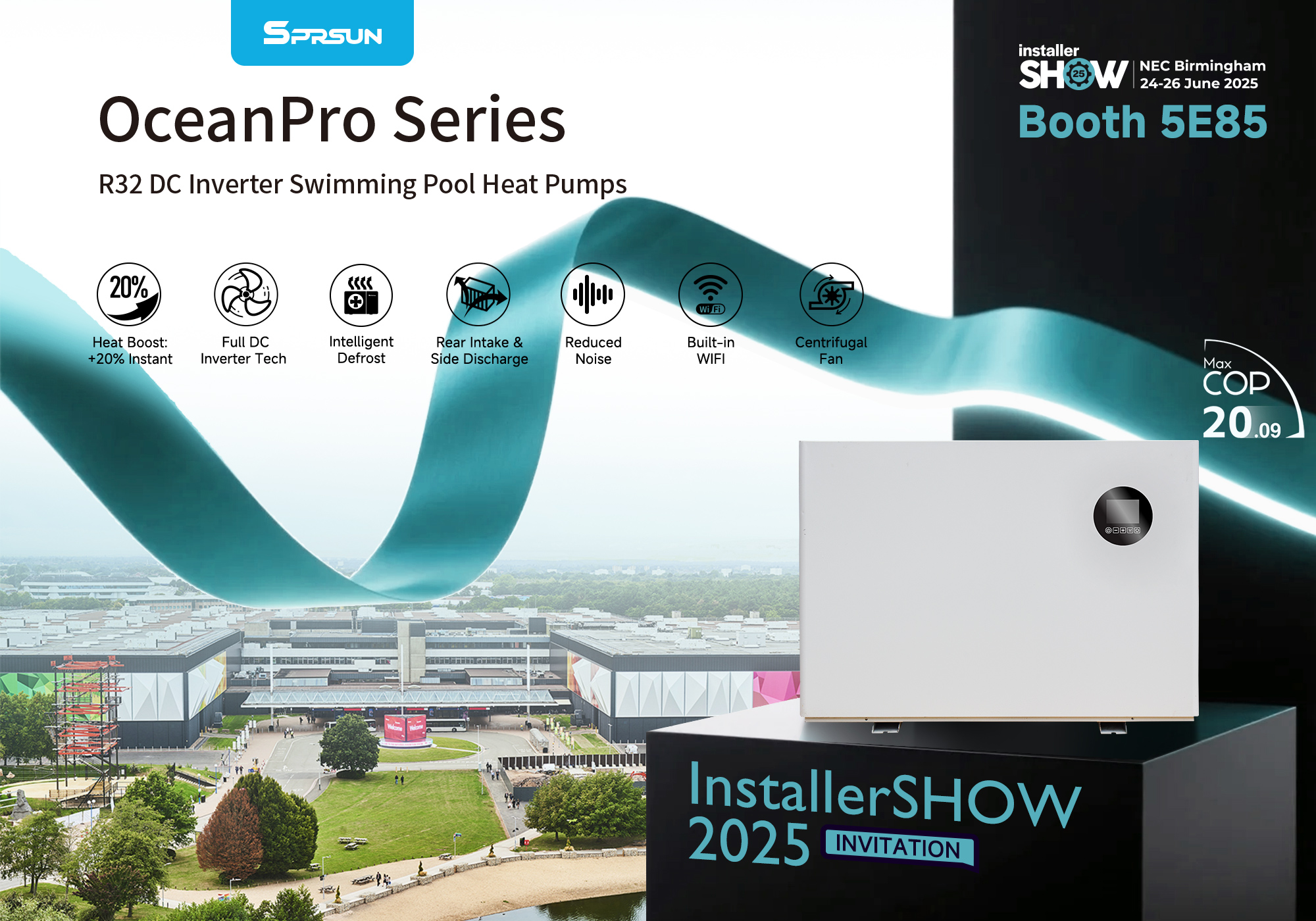 OceanPro Series DC Inverter Pomp pompă de căldură