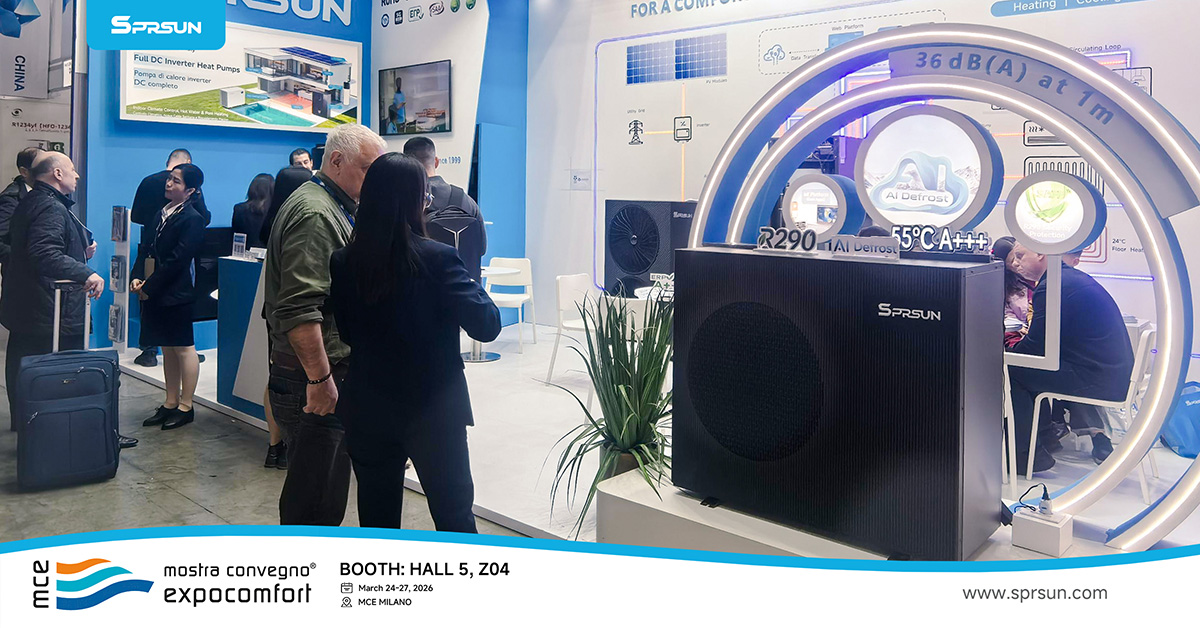 SPRSUN Pompe de căldură R290 Aspect nou