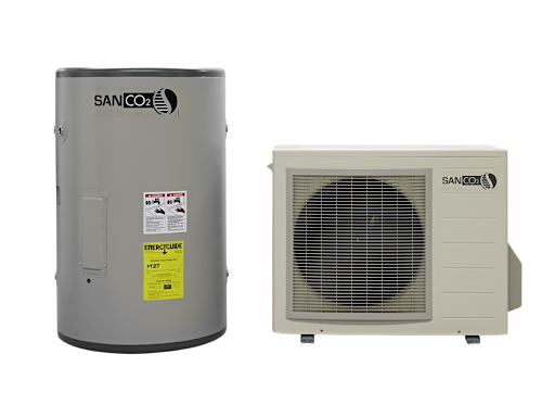 &Icirc;ncălzitor de apă cu pompă de căldură Sanden SanCO2
