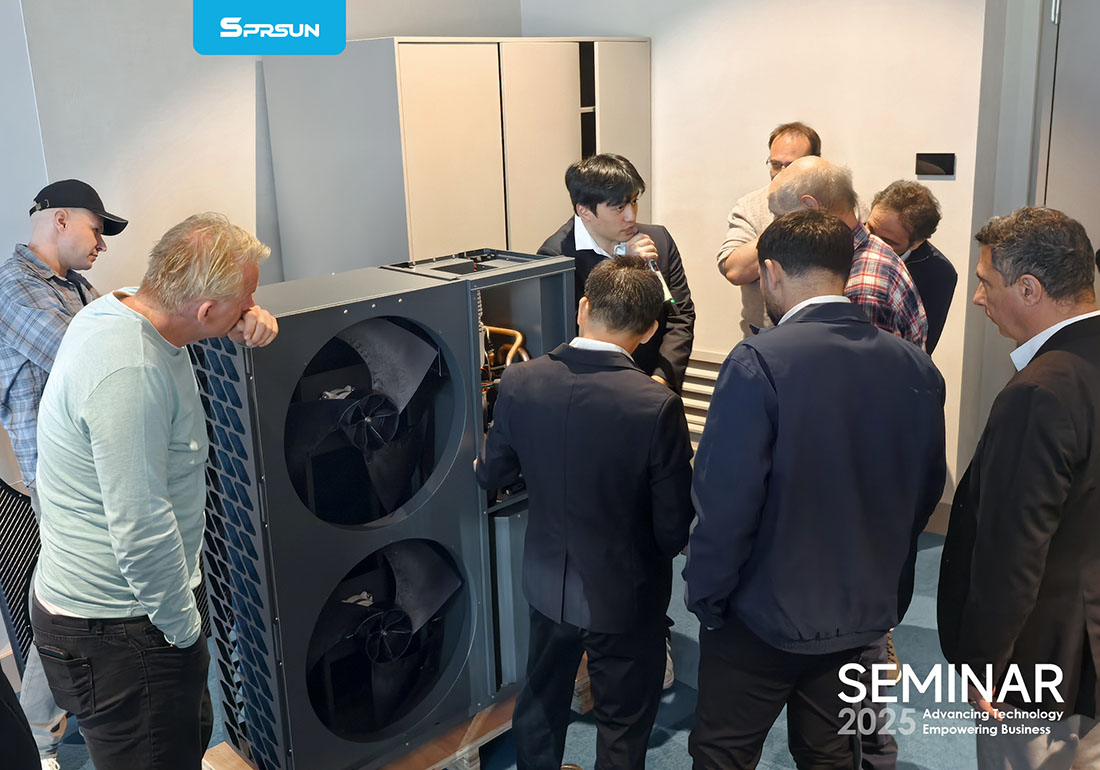 Clienții europeni vizitează pompa de căldură SPESUN