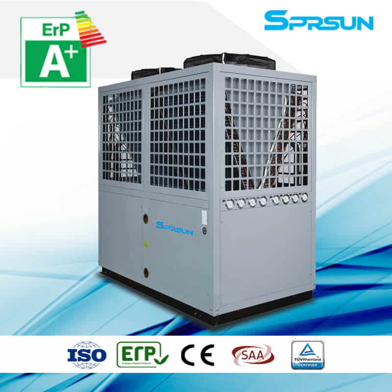 Sistem comercial de încălzire și răcire cu pompă de căldură aer-apă de 42-70KW