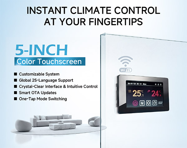 Sistem de control inteligent al pompei de caldura R32
